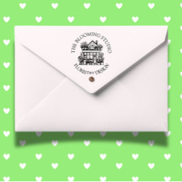 Blume Storefront Rubber Briefmarke Gummistempel