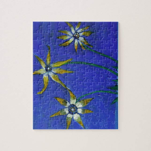 Blume strukturierte Kunst Puzzle mit Geschenkboxen (Vertikal)