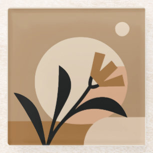Blume Sun Boho Glasuntersetzer