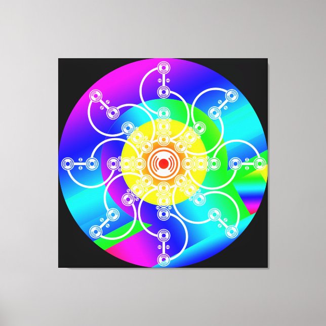 Blume Sunshine Stretched Canvas Print Leinwanddruck (Vorderseite)
