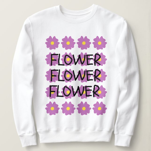 Blume Sweatshirt (Design vorne)