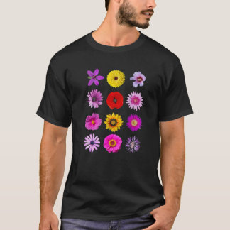 Blume T, Blume , farbenfrohe Blume T , Blumengefle T-Shirt