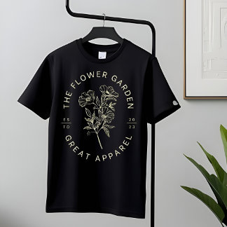 Blume-T - Shirt für Minimalistische Illustrationsl