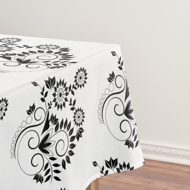 Blume Tablecloth Black Tischdecke (Beispiel)
