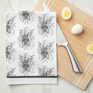 Blume Tangle Art, gezeichnet -  Samsung Galaxy Hül Geschirrtuch