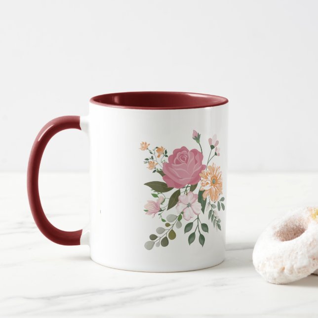 Blume Tasse (Mit Donut)