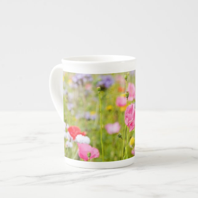 Blume Tasse Cup Knochen China (Vorderseite Links)
