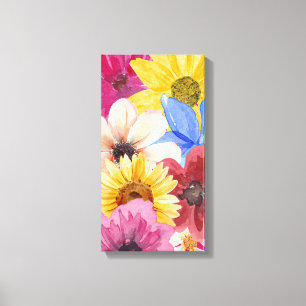 Blume Thema Wasserfarbe Leinwand Kunst