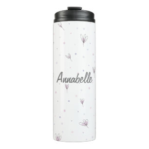 Blume Thermische Flasche Personalisiert Name