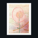 Blume "Thriving" von Paul Klee Postcard Postkarte<br><div class="desc">Diese Postkarte ist eine Reproduktion eines Gemäldes von Paul Klee aus dem Jahr 1934 "Thriving",  das eine wachsende Blume zeigt. Das Bild befindet sich in der Sammlung des Kunstmuseums Basel.</div>