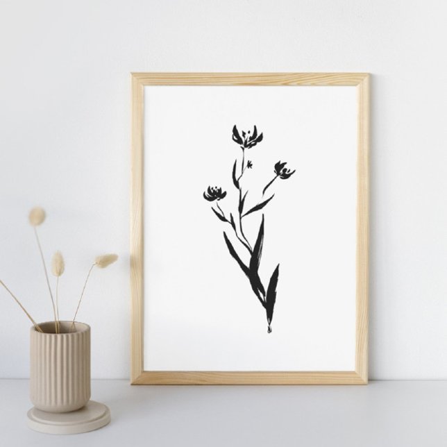 Blume Tinte : Eine Minimalistische Blumenkunst Poster (Von Creator hochgeladen)