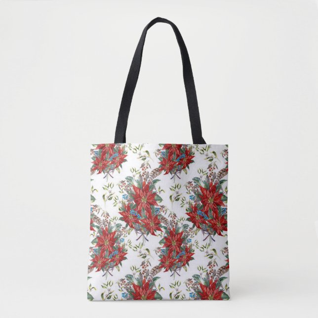 Blume Tote Tag Tasche (Vorderseite)