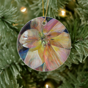 Blume "Transluzenz" Keramikornament