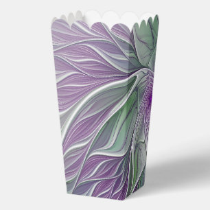 Blume Traum, Abstraktes Lila Grünes Fraktal Kunst Geschenkschachtel