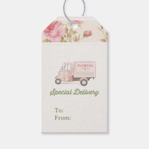 Blume Truck Tag Geschenkanhänger