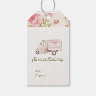 Blume Truck Tag Geschenkanhänger