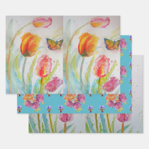 Blume Tulip Colorado Geschenkpapier Set