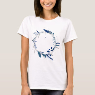 Blume Twig Corolla Wreath Lease Spring Leaf T-Shirt