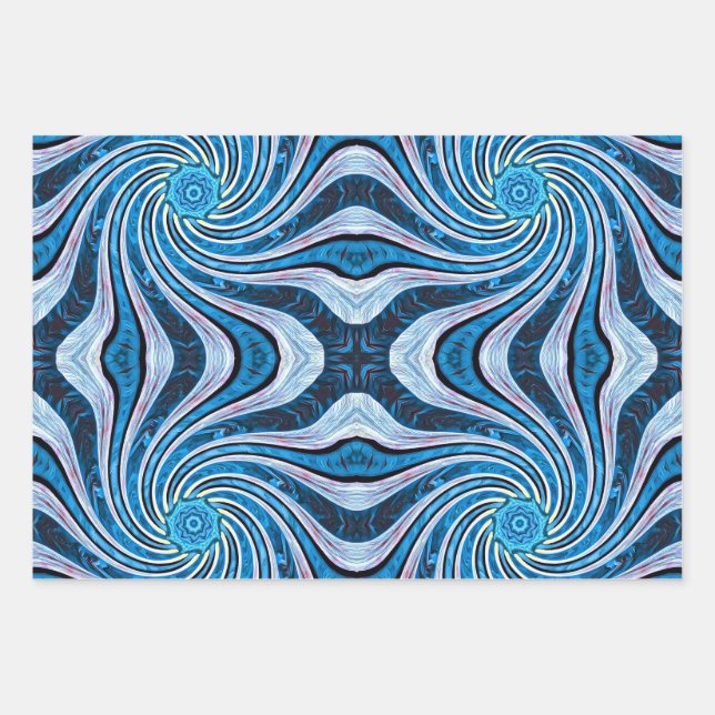 Blume Twirl Geschenkpapier Set (Vorderseite)