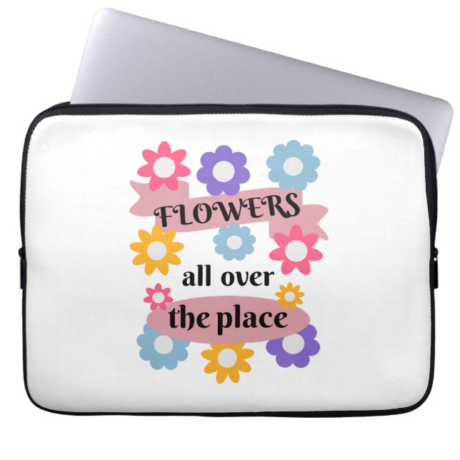 Blume überall laptopschutzhülle (Vorderseite)