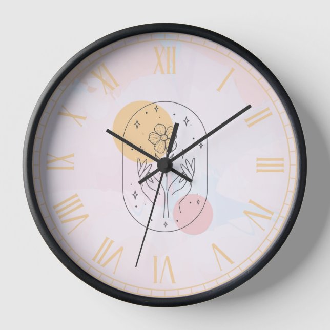 Blume Uhr (Vorderseite)