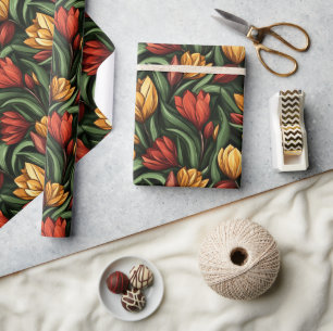 Blume-Umschlagpapier für künstlerische Natur Geschenkpapier