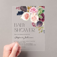 Blume und Abb. Babydusche