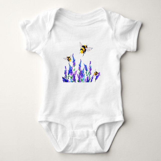Blume und Baby Bodysuit Strampler (Vorderseite)