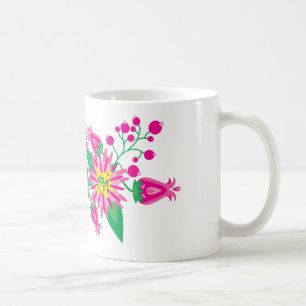 Blume und Berries Kaffeetasse