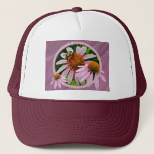 Blume und Biene Truckerkappe