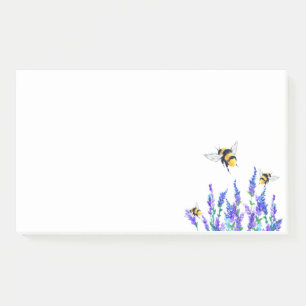 Blume und Bienen Sticky Notes Frühlingsfreudigkeit Post-it Klebezettel