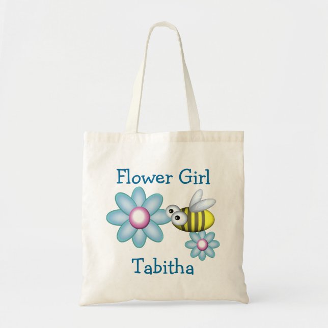 Blume und Bienenblume Tragetasche (Vorne)