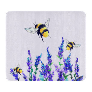 Blume- und Bienenzuchtjahrs Schneidebrett
