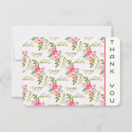 Blume und Blätter Danke Karte