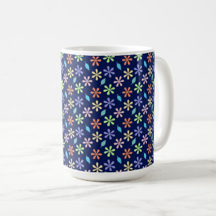 Blume und Blätter Kaffeetasse