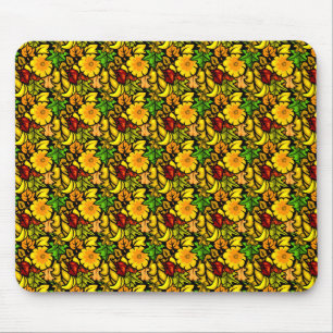 Blume und Blätter Mousepad