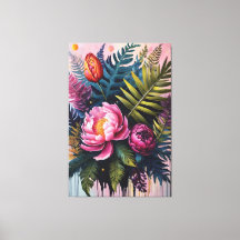 Blume und Blätter Ölgemälde