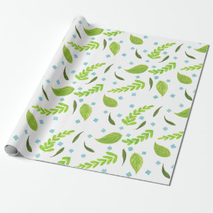 Blume und Blattwerk Geschenkpapier