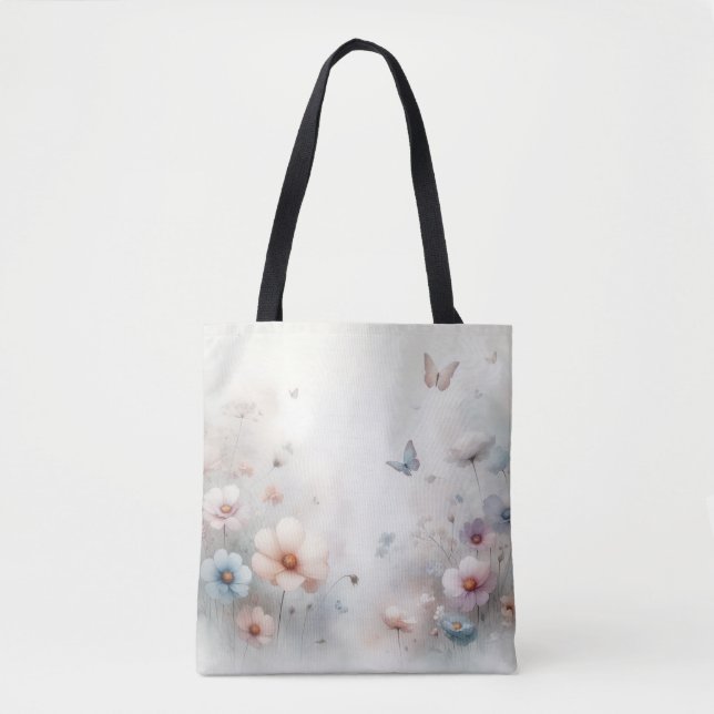 Blume und Buttefly Dance Tasche (Vorderseite)