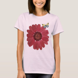 Blume und Butterfly T-Shirt