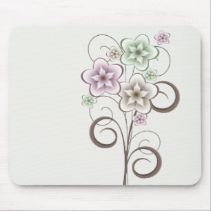Blume und Curls Mousepad