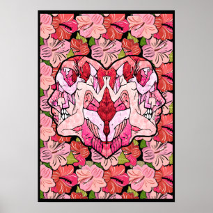 Blume und das Herz der Leidenschaft Poster