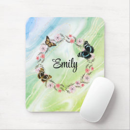 Blume und eleganter Hintergrund Mousepad