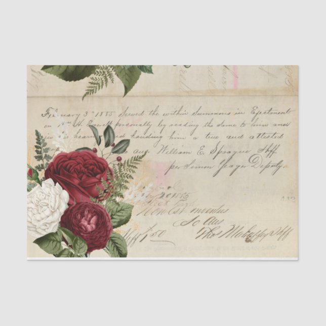 Blume und Ephemera Design Serie #4 Seidenpapier (Vorderseite)