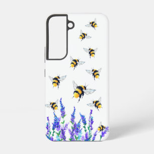 Blume und fliegende Bienen Samsung Galaxy-Hüllen Galaxy Hülle