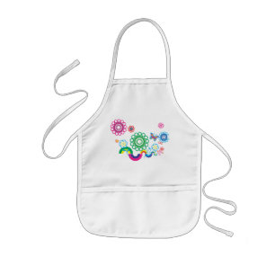 Blume und Formen Kinderschürze