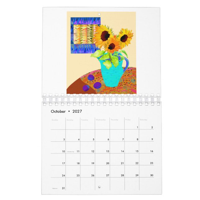Blume- und Fristenkalender Kalender (Okt 2027)