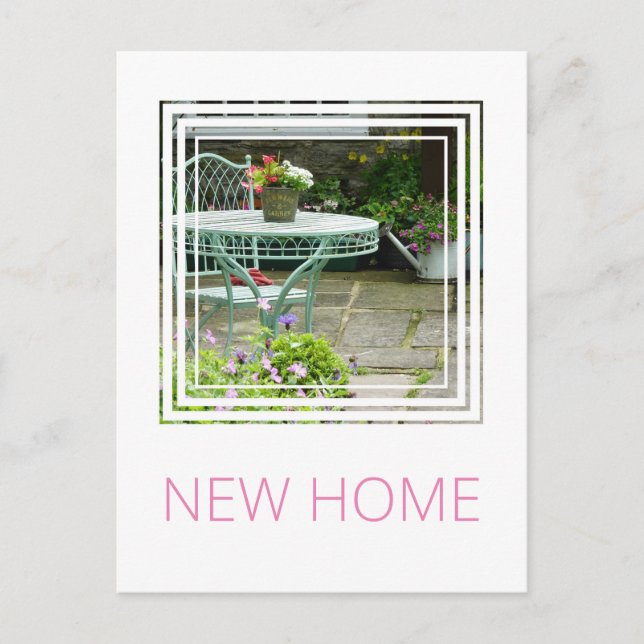 Blume und Garten Postkarte (Vorderseite)
