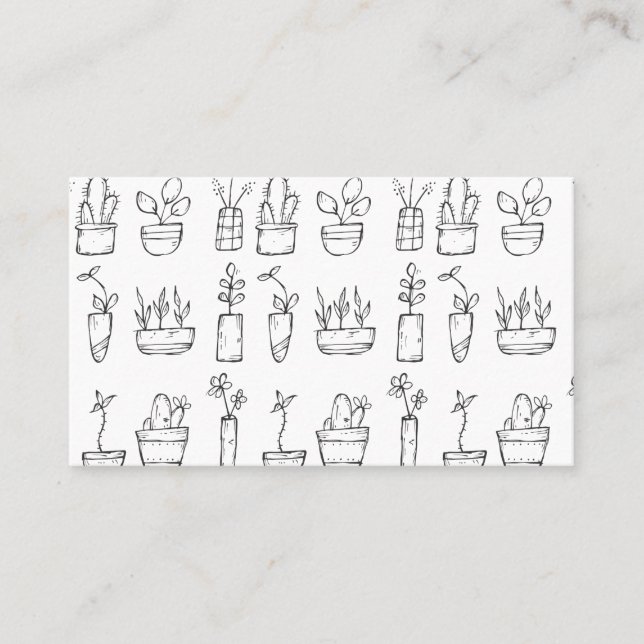 Blume- und Gartendienstleistungen Visitenkarte (Vorderseite)