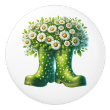 Blume und Gartenstiefel